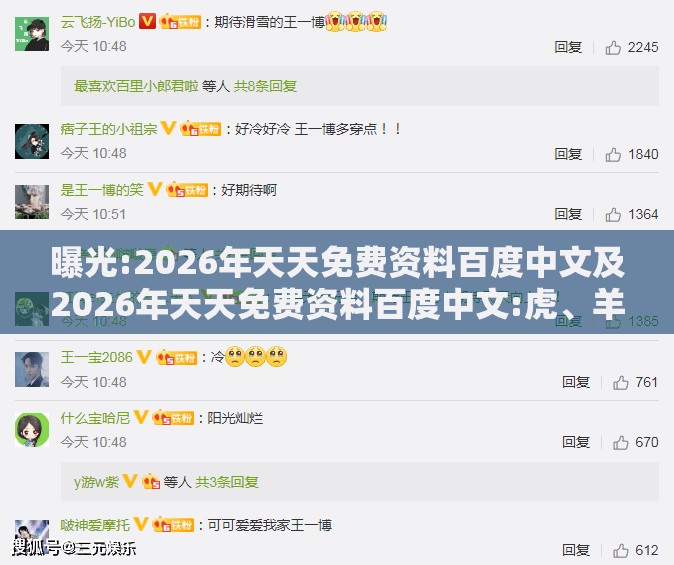 曝光:2026年天天免费资料百度中文及2026年天天免费资料百度中文:虎、羊、龙、兔响应剖析、专家解析解释与落实-杜绝虚假的假诱导