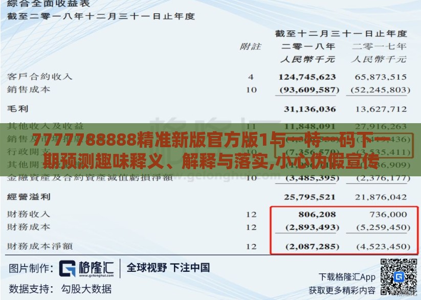 7777788888精准新版官方版1与一特一码下一期预测趣味释义、解释与落实,小心伪假宣传